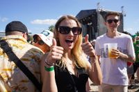 Beste Stimmung auf dem Flugfeld.