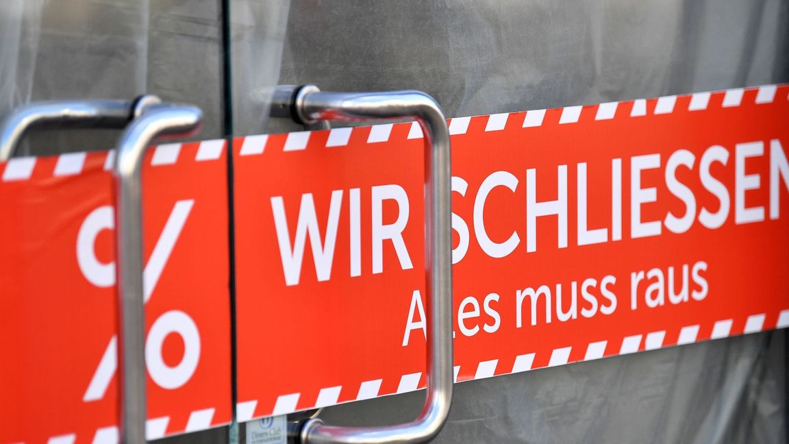2024 stiegen die angemeldeten Insolvenzverfahren in Deutschland auf 16,8 Prozent. (Symbolbild)