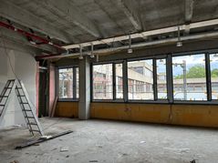 Das Bild zeigt die Renovierungsarbeiten im Max-Planck-Gymnasium. Bild:Stadt Böblingen