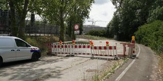 Durchfahrt gesperrt in Käsbrünnlestraße