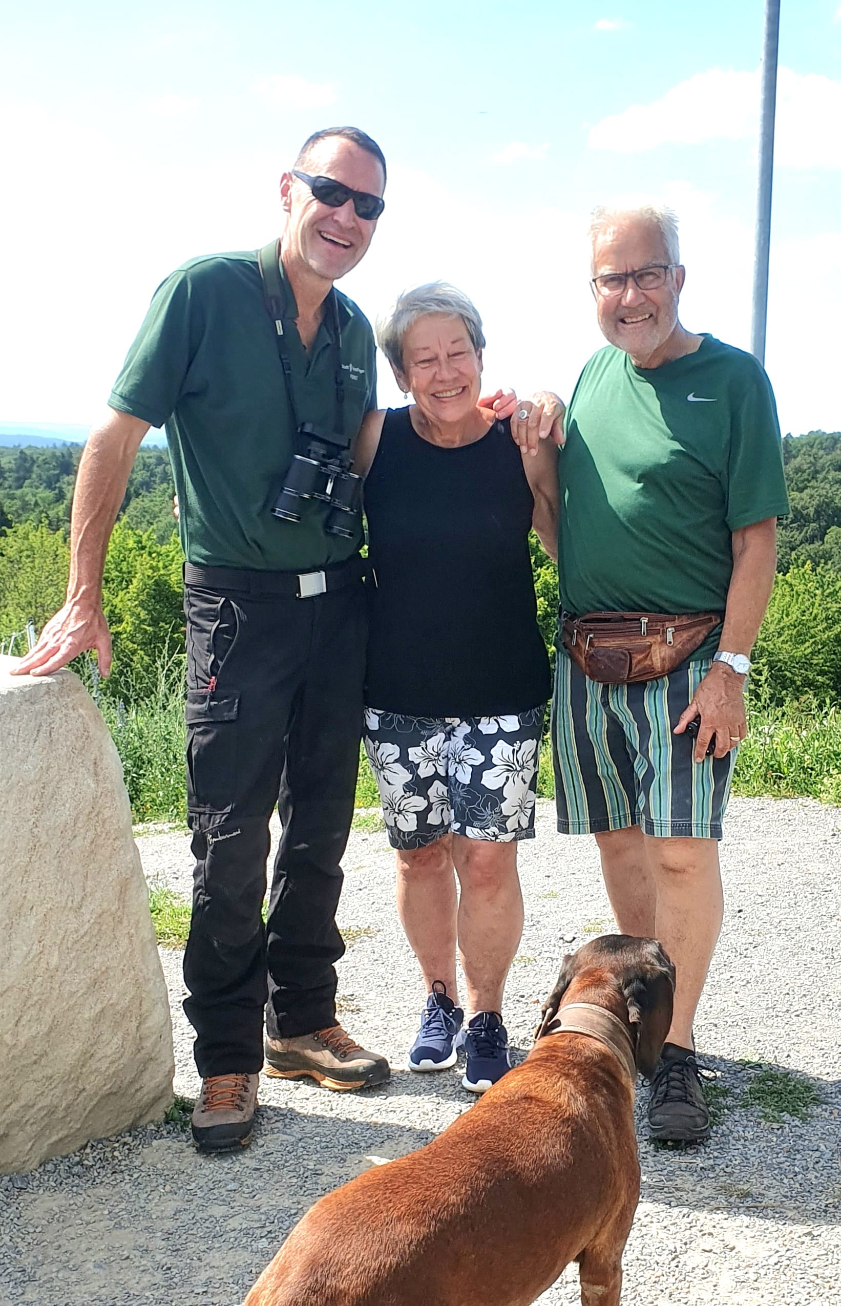 Markus Klas, Brigitte Eckert und Achim Eckert auf dem Dachskopf.