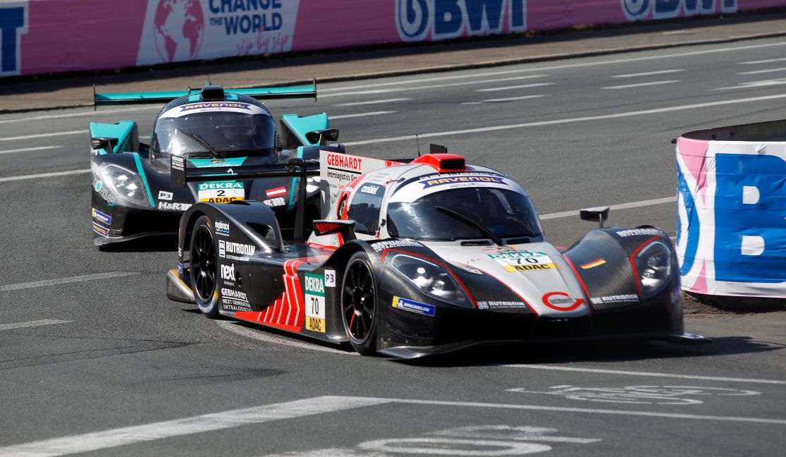 Jacob Erlbacher hat im Ginetta die Nase vorn auf dem Stadtkurs in Nürnberg. Bild: z