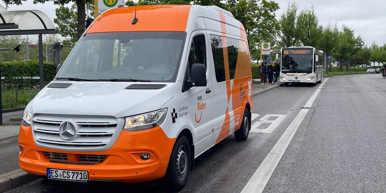 Das Bild zeigt einen so genannten VVS-Rider im Landkreis Esslingen.