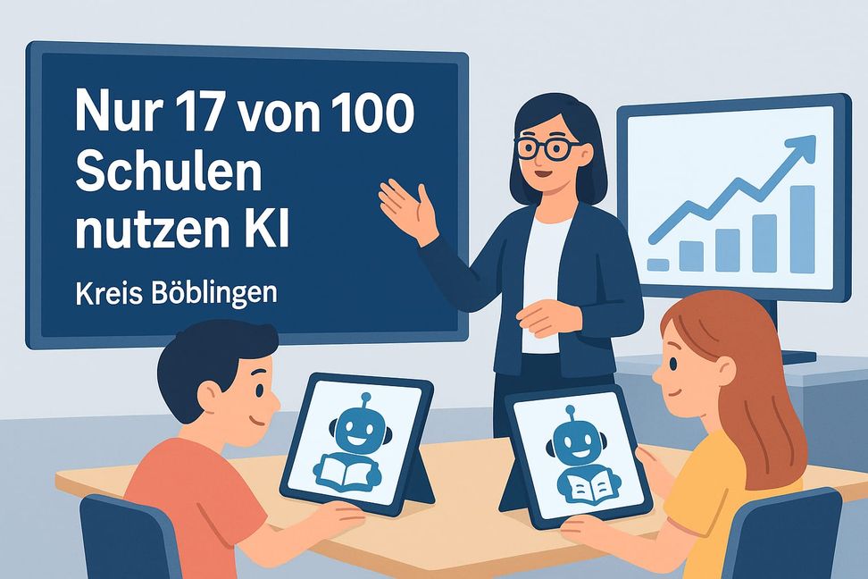 Zur KI-Nutzung im Kreis Böblingen hat ChatGPT diese Grafik erstellt. Bild: ChatGPT