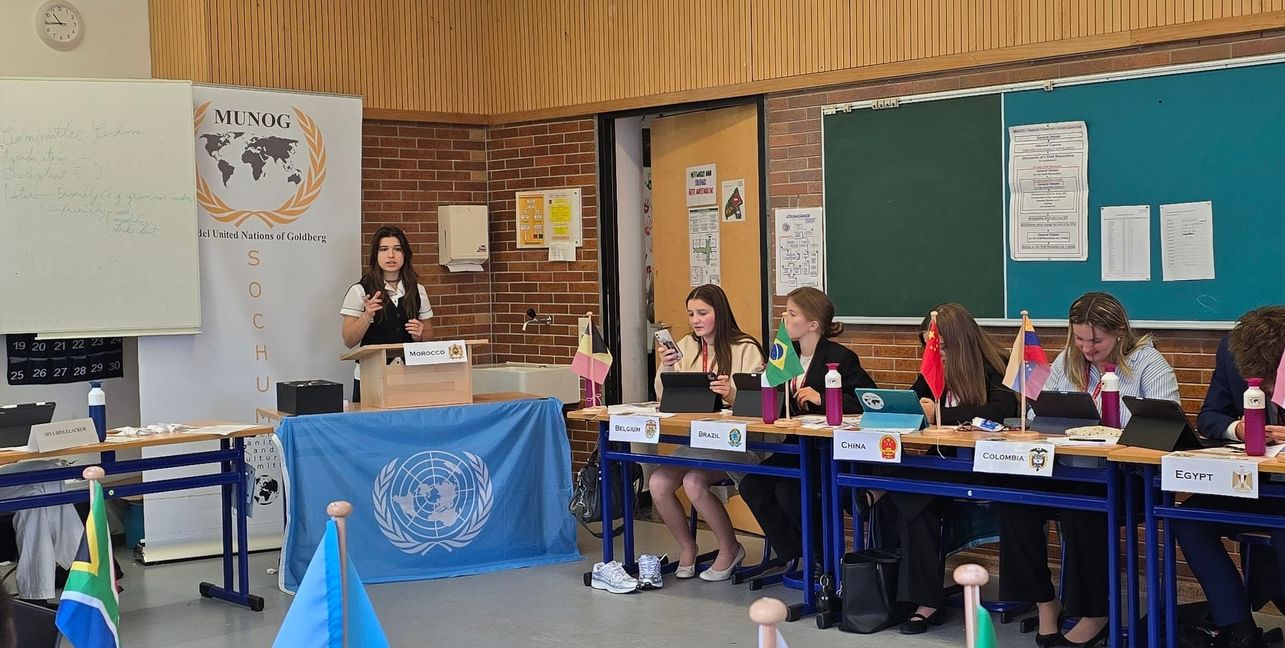 In 11 Komitees diskutieren Jugendliche auf hohem Niveau über globale Herausforderungen – von Bildungsgerechtigkeit bis Sicherheitspolitik.