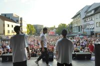 "Vier gewinnt" auf dem Sindelfinger Marktplatz.