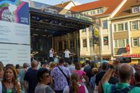 "Vier gewinnt" auf dem Sindelfinger Marktplatz.