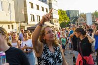 "Vier gewinnt" auf dem Sindelfinger Marktplatz.