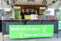 "Vier gewinnt" auf dem Sindelfinger Marktplatz.