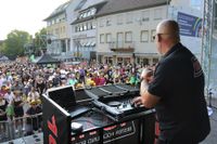 "Vier gewinnt" auf dem Sindelfinger Marktplatz.