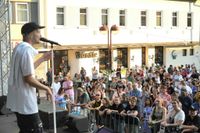 "Vier gewinnt" auf dem Sindelfinger Marktplatz.