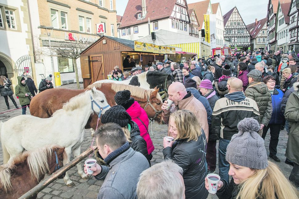 Volksfest mit Tradition: Zum 328. Mal ging der Pferdemarkt in Leonberg über die Bühne. Bild: Richter