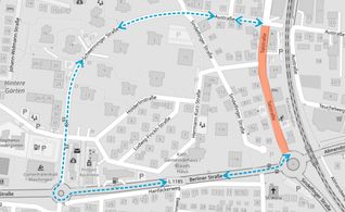Die Talstraße ist ab 27. Oktober gesperrt, eine Umleitung wird ausgeschildert.