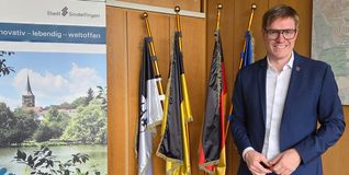 Markus Kleemann im mittleren Besprechungszimmer der Rathauses.