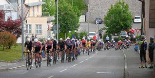 Die Elite-Amateure bei der dritten Etappe der Race-Days Stuttgart am Fuß der Schafhauser Straße in Magstadt.
