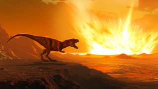 Vor 66 Millionen Jahren schlägt ein Asteroid auf der Halbinsel Yucatán im heutigen Mexiko ein. Das Inferno und  der anschließende globale Winter führen zu einem Massensterben.