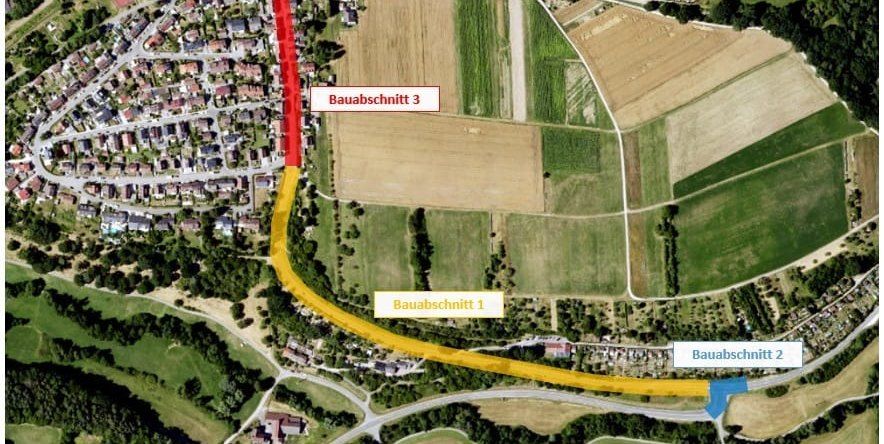 Closure - | Between Schönaich and Waldenbuch: construction work is ...