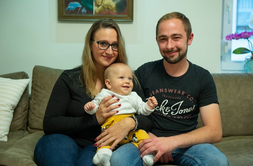 Lisa Pickl, Ben und Max Banzhaf leben im Erdgeschoss.