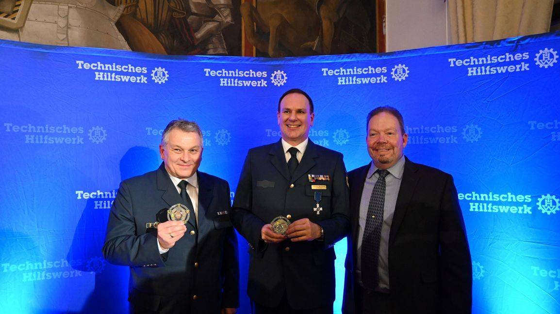 Frank Schwenkler, Thomas Weinhardt, Robert Gwinner (von links).