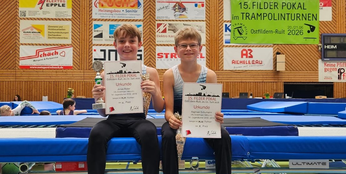 Jonas Roller (links) holte Silber, Raphael Schumann erreichte in seinem Finale Rang acht.