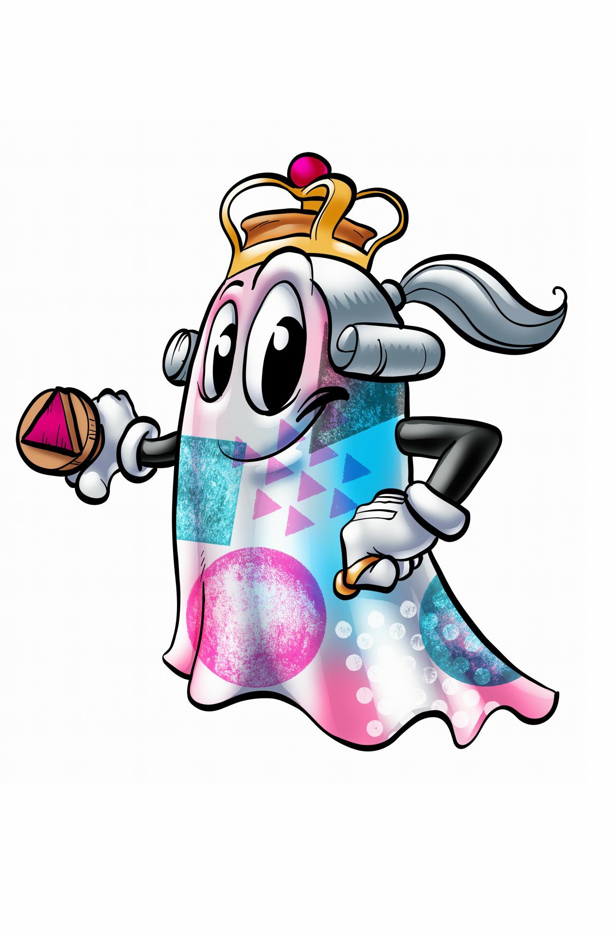 Im Jungen Schloss ist Hugo, das Schlossgespenst im Einsatz. . .