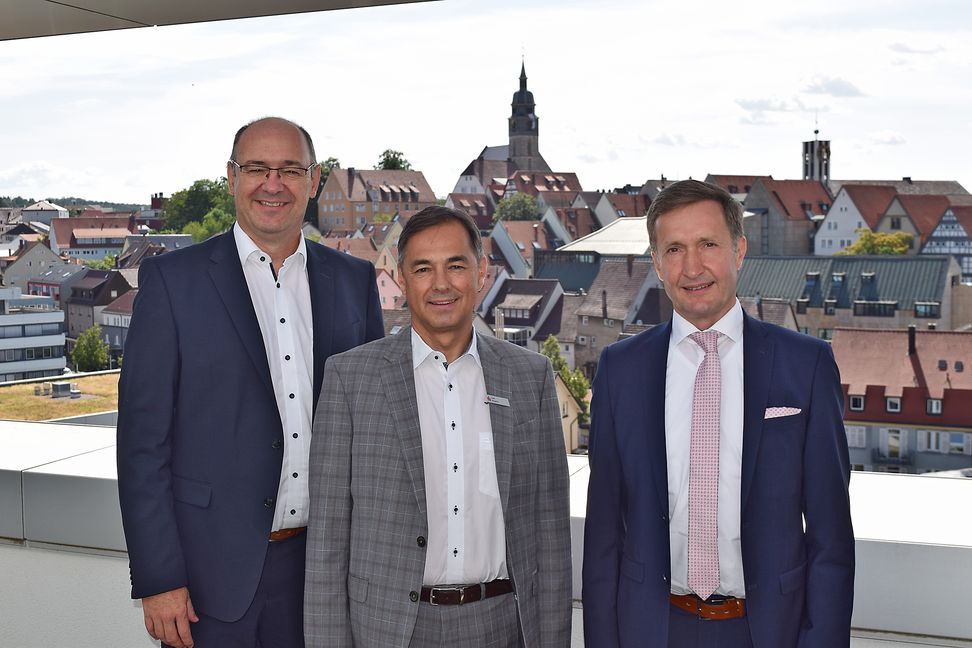 Berichteten über die aktuellen Entwicklungen auf dem Immobilienmarkt im Kreis Böblingen (von links): Vorstandsmitglied Oliver Braun, Leiter Immobilienvertrieb Uwe Nageler und Vorstandsmitglied Markus Linha von der Kreissparkasse Böblingen.