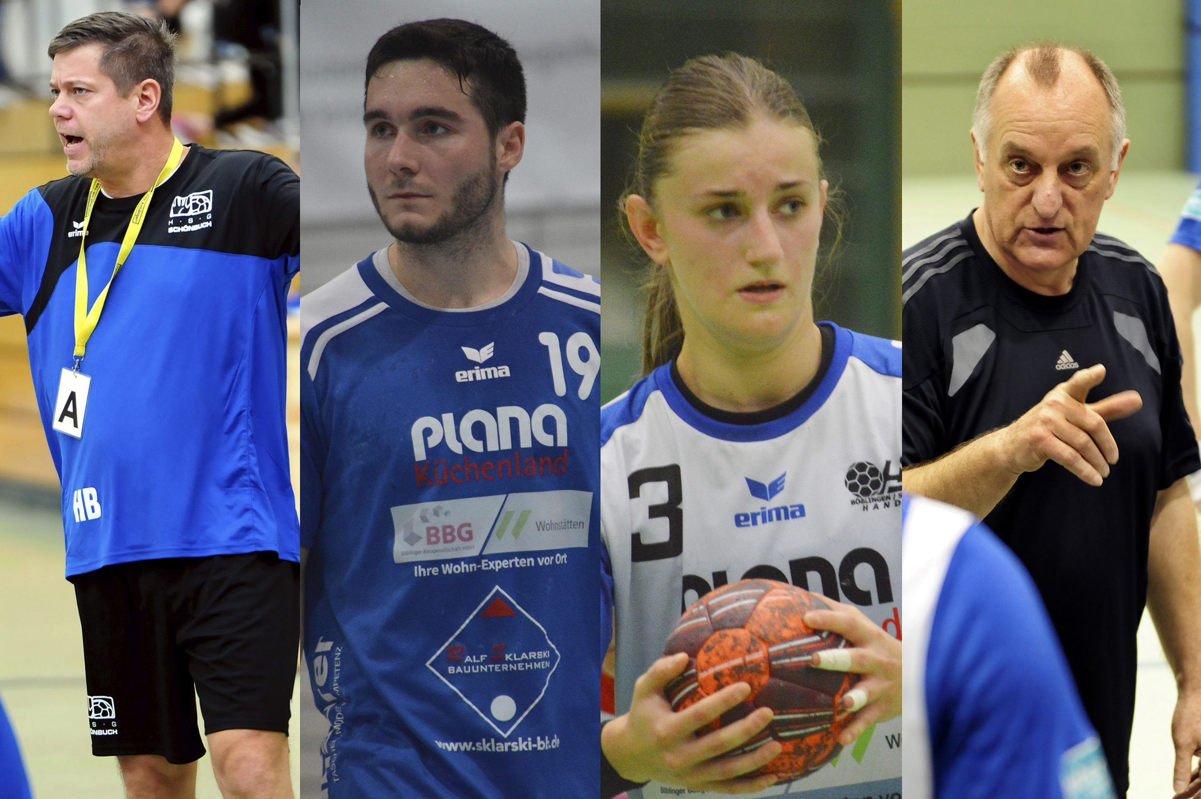 Sie trauen der deutschen Mannschaft bei der Handball-EM allenfalls das Halbfinale zu: Holger Breitenbacher, Frederik Toth, Zana Turkalj und Wolfgang Wagner (von nlinks). Bilder: Zvizdic/photostampe/A