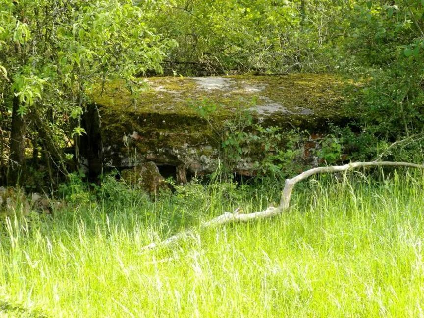 Ein gesprengter Bunker der Anlage auf dem Venusberg – er gehörte vermutlich zur Flak.