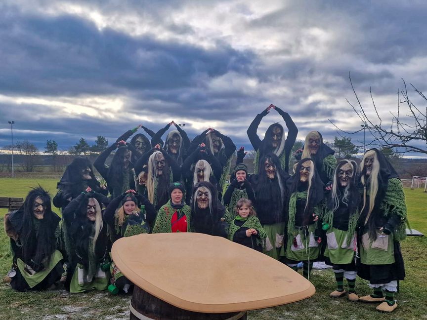 Die Scafusa Hoga aus Schafhausen sind startklar für die Fasnet. Bild: z