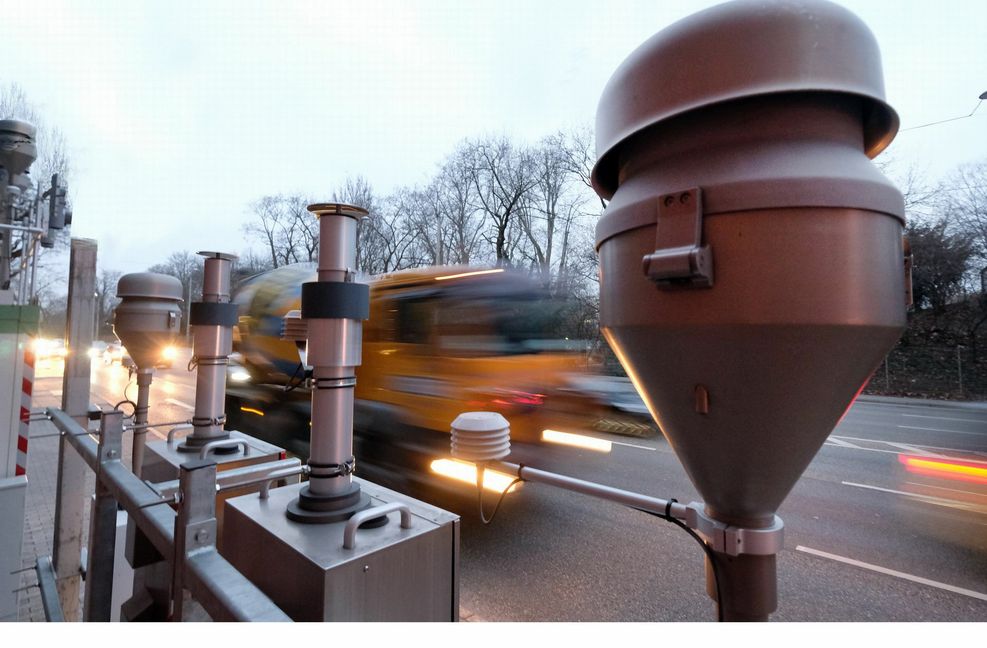 Luftmessstation am Stuttgarter Neckartor