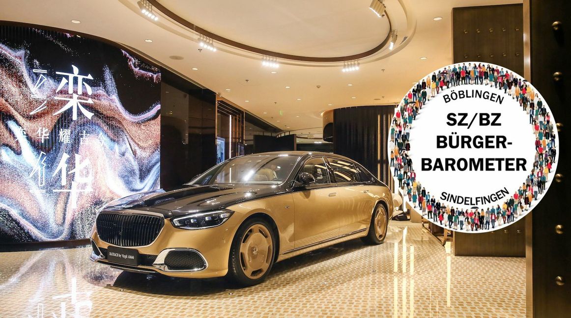 Luxus pur: Mercedes präsentiert den Maybach in seinem neuen Atelier in Shanghai. Bild: z