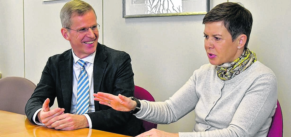 Ulrike und Clemens Binninger sind geschäftsführende Gesellschafter ihrer Beratungsfirma. Bild: Holom/A
