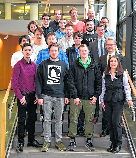 Siegerehrung beim Planspiel Börse. Bild: z