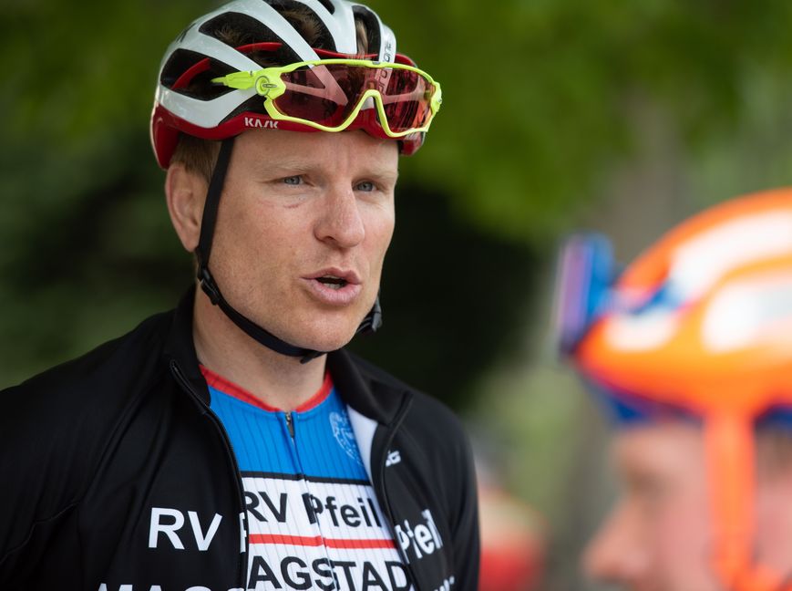 Gelassen vor dem Start zur Schönbuch-Trophy: der Magstadter Hannes Genze. Bild: Vescey