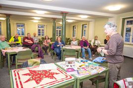 Beim Treffen wird ebenfalls Wissen ausgetauscht.