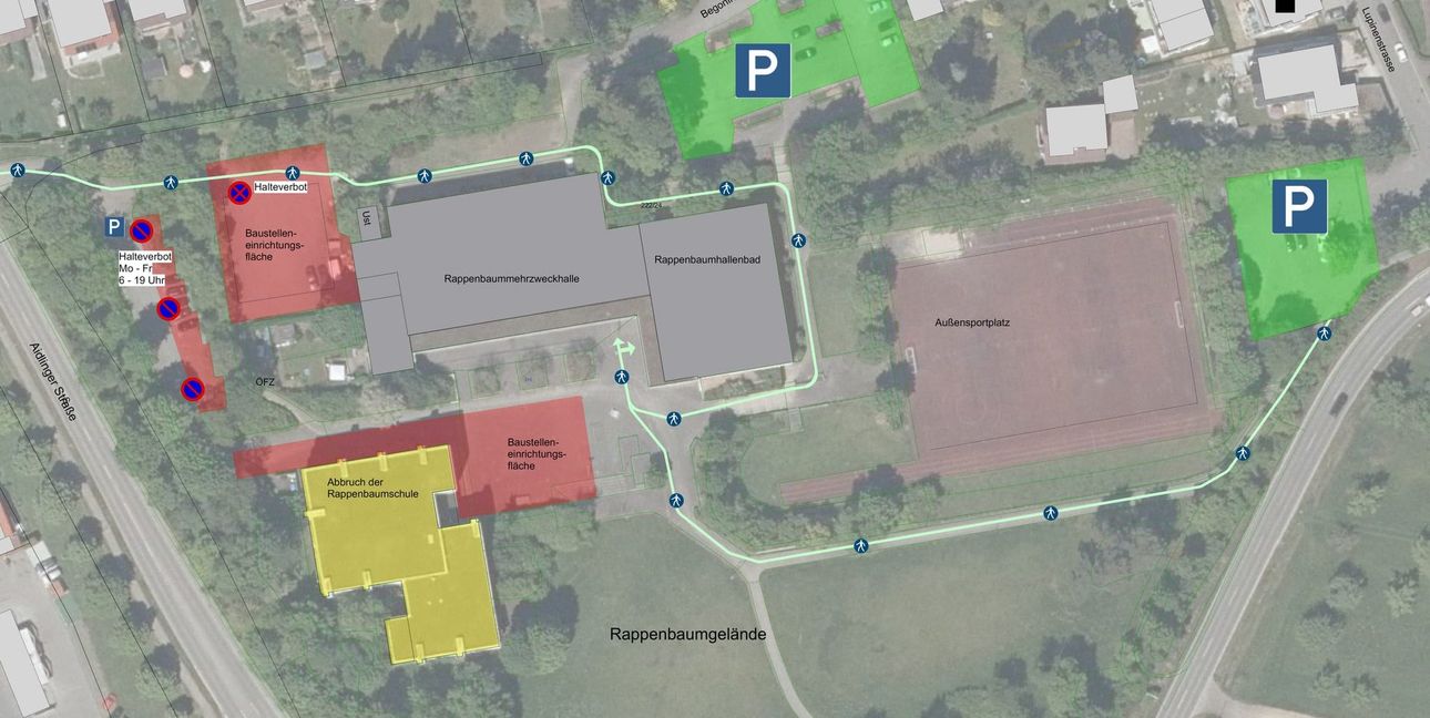 Die Grafik zeigt, wo Parken dann möglich ist.