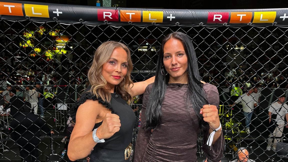 Regina Halmich (links) ist eine der größten Frauen im Kampfsport, Alina Dalaslan (rechts) will es noch werden.