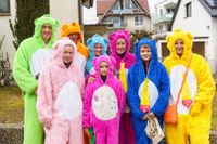 Buntes Treiben beim 19. Ehninger Karneval- und Fasnetsumzug.