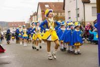 Buntes Treiben beim 19. Ehninger Karneval- und Fasnetsumzug.
