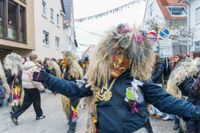 Buntes Treiben beim 19. Ehninger Karneval- und Fasnetsumzug.