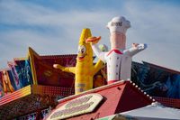 Tolles Wetter herrschte beim Abschluss der Osterkirmes auf dem Flugfeld.