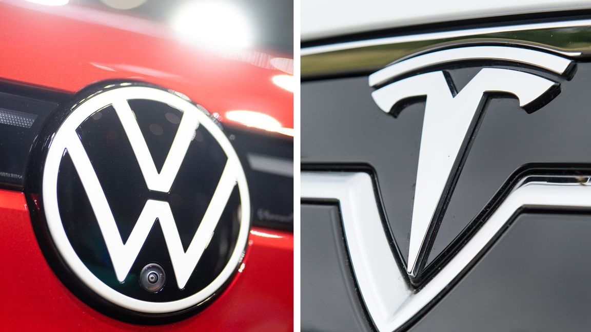 VW führt im EU-Automarkt bei der Auslieferung von E-Autos – Tesla hingegen lässt nach. (Symbolbild)