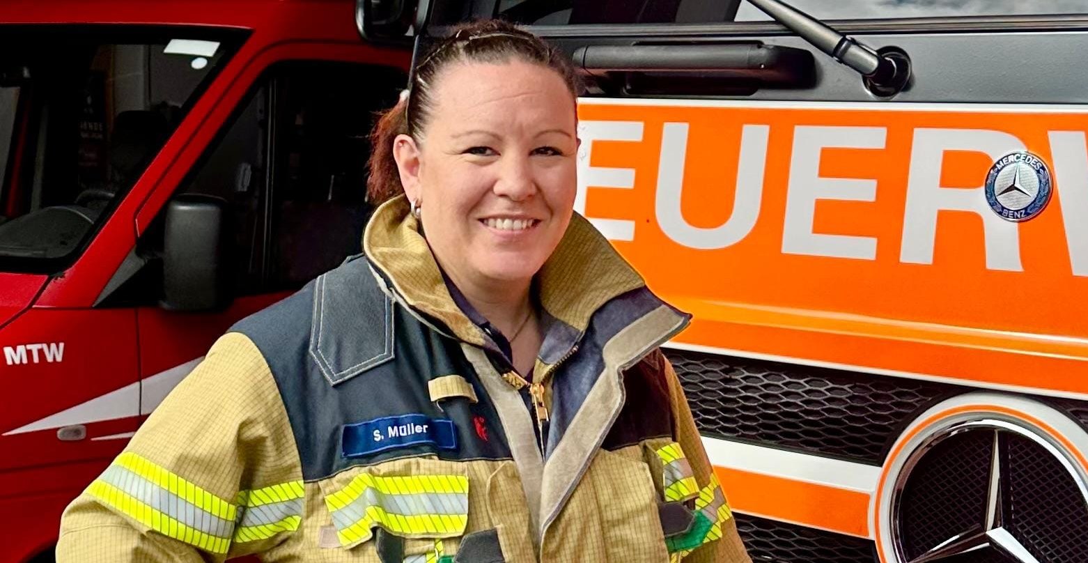 Sandra Müller engagiert sich seit 18 Jahren bei der Freiwilligen Feuerwehr Maichingen.