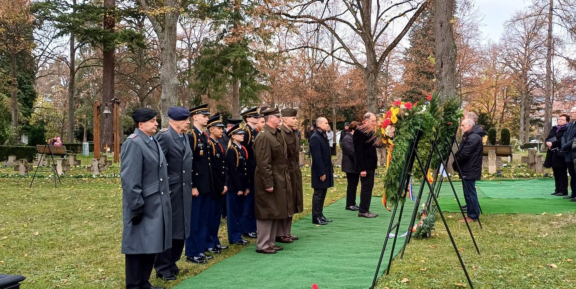 Gedenkstunde auf dem Alten Friedhof in Böblingen.