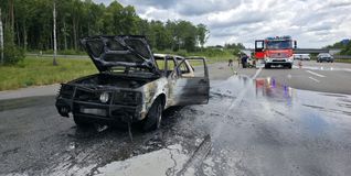 Eine Spur auf der A81 war am Sonntag längere Zeit gesperrt.