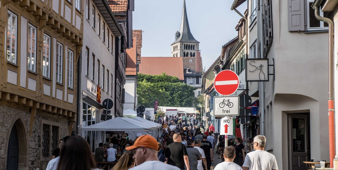 Die Sindelfinger Altstadt wurde zur Flaniermeile.