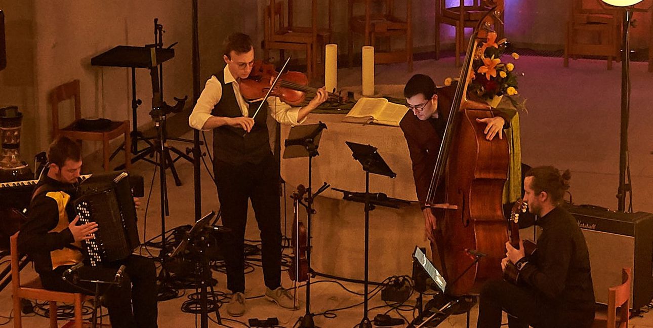 Das Ensemble „Borsch4breakfast“ in der Böblinger Stadtkirche.