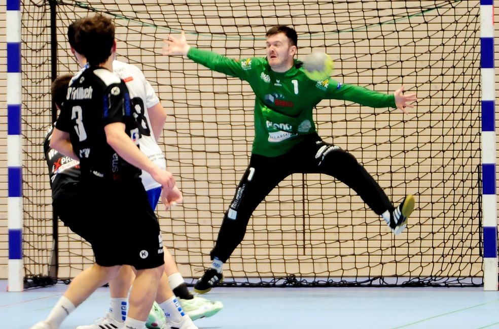 Fabian Rothsching kehrte mit Beginn der zweiten Halbzeit zwischen die Pfosten der HSG zurück und avancierte mit neun Paraden sogleich zum Matchwinner.