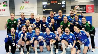 Jubel bei der HSG über den ersten Sieg im neuen Jahr. Bild: photostampe