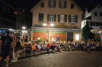 Party pur: Die ABBA-Tribute-Band lieferte das glänzende Finale von Sindelfingen rockt.